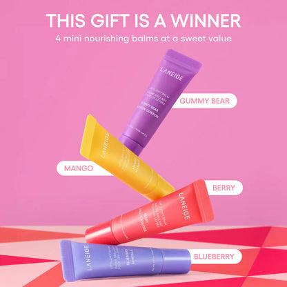 Laneige Glowy Lip Minis Set (4 Pieces)