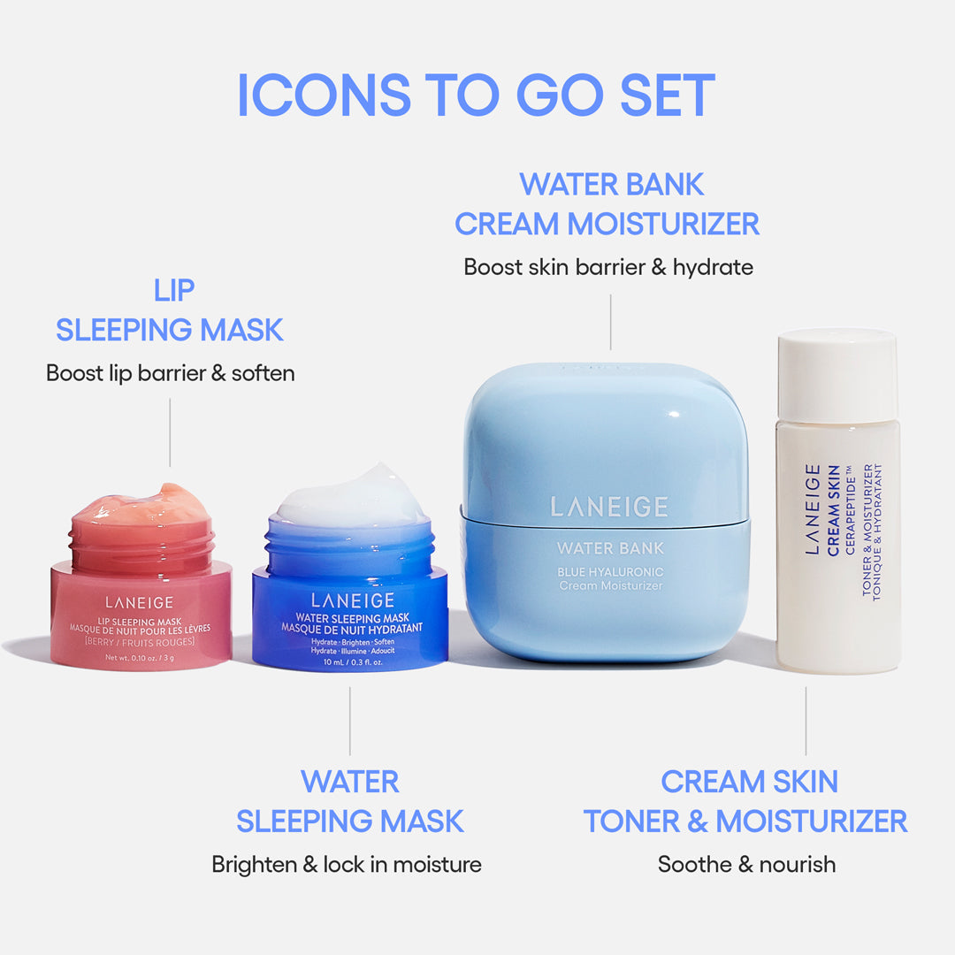 LANEIGE Icons To Go Iconic Face Skincare Set