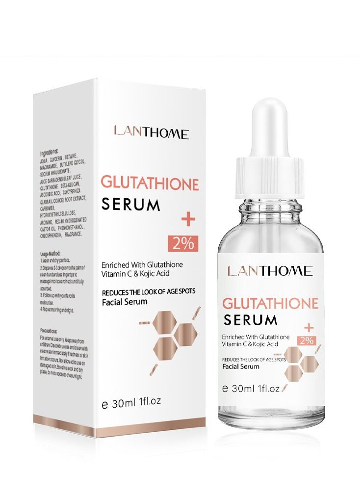 LANTHOME- Skin Care 30ml Hydrating Whitening Lightening Glutathion Face Serum