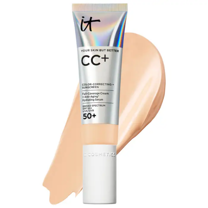 IT Cosmetics CC+ Cream Full Coverage Color Correcting Foundation with SPF 50+