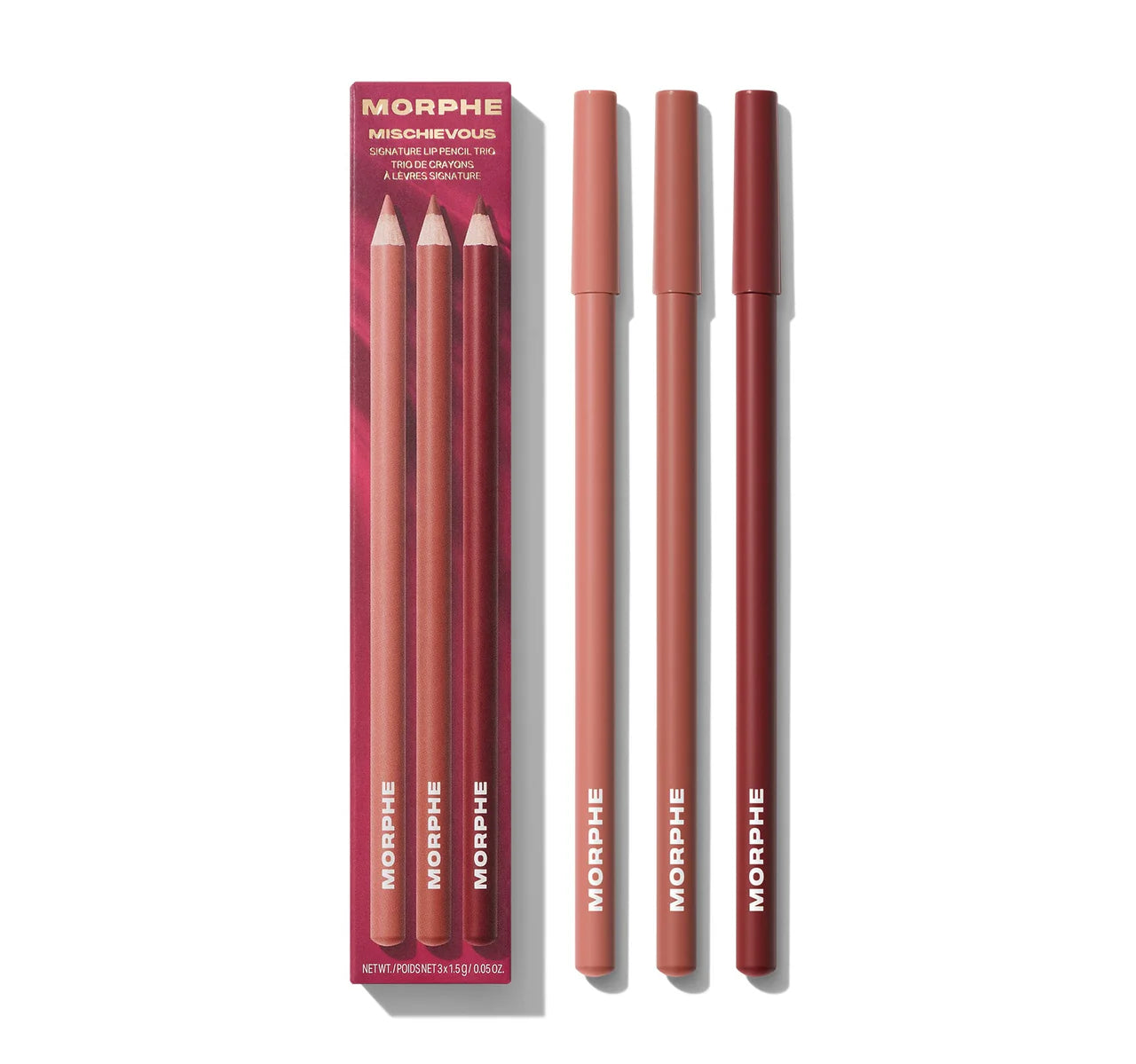 Morphe Mischievous Signature Lip Pencil Trio