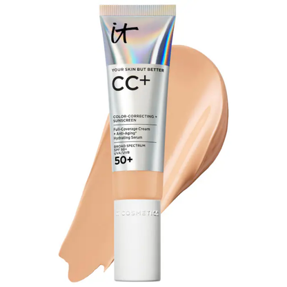 IT Cosmetics CC+ Cream Full Coverage Color Correcting Foundation with SPF 50+