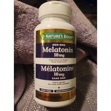 Nature's Bounty -Melatonin 10 mg Tablets- 100% Drug-Free Sleep Aid, 180 Tablets