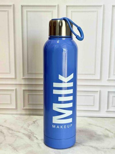Milk Makeup Blue Stainless Steel Water Bottle