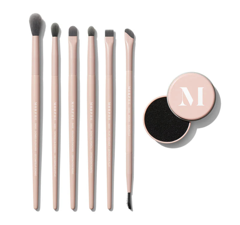 Morphe Eye Shaping Essentials Bamboo & Charcoal-Infused Eye Brush Set – NEW