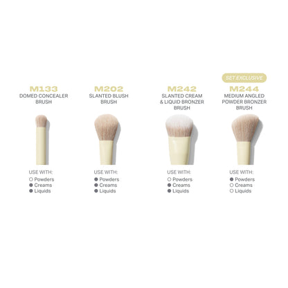 Morphe Buttery Blends 4-Piece Face Brush Set