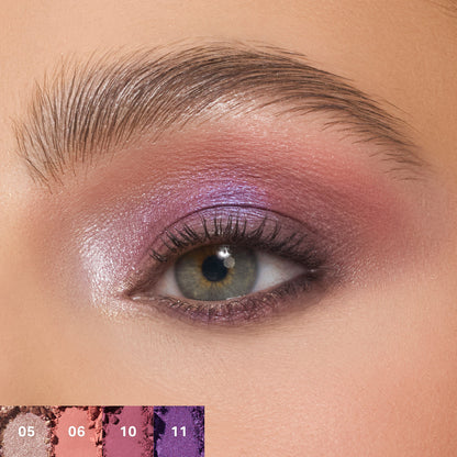 Morphe ChromaPlus 12-Pan Eyeshadow Palette – Electric Currant