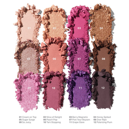 Morphe ChromaPlus 12-Pan Eyeshadow Palette – Electric Currant