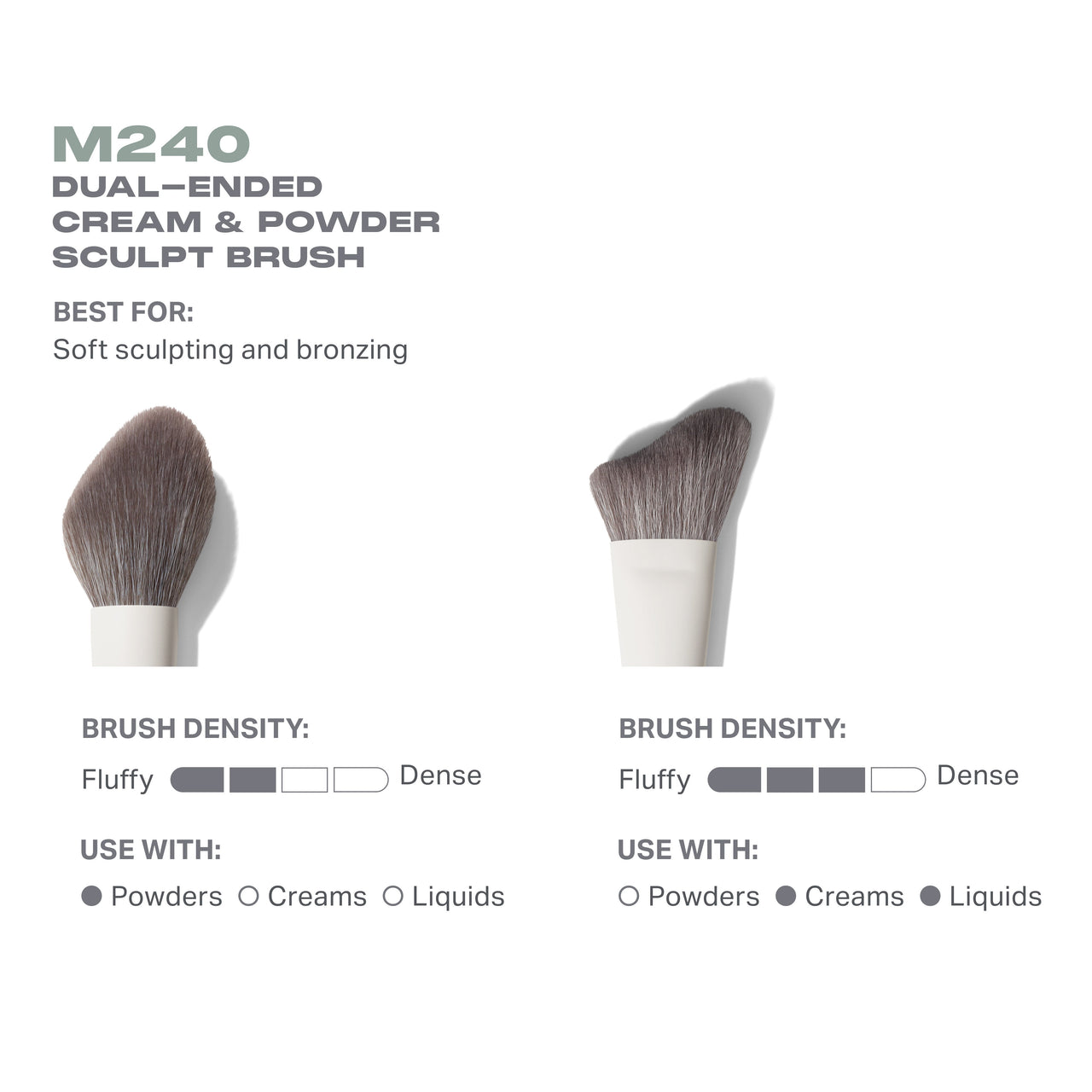 Morphe M240 Dual-Ended Cream & Powder Sculpt Brush