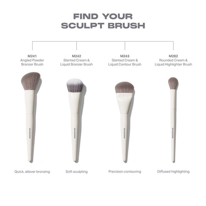 Morphe M243 Slanted Cream & Liquid Contour Brush