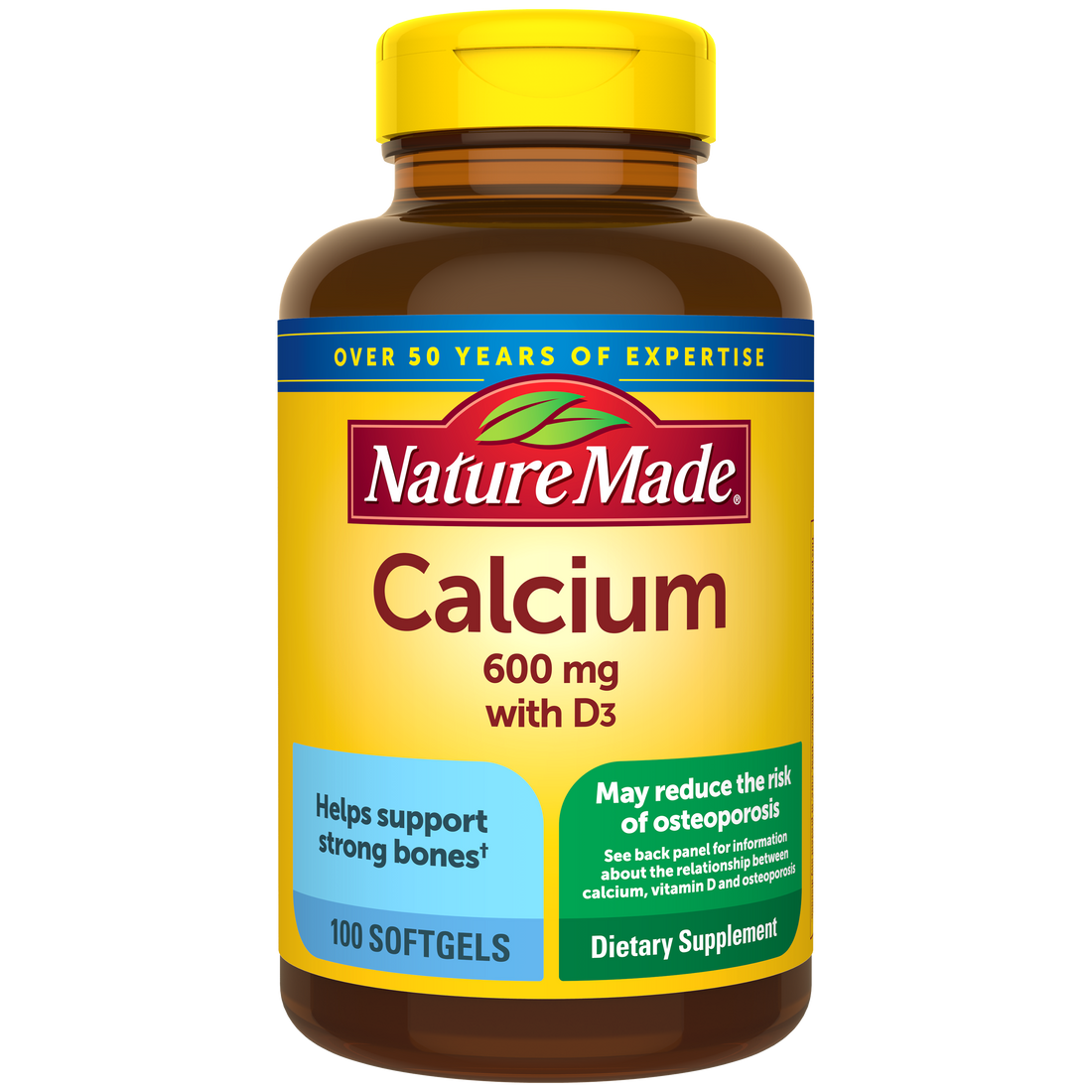 Nature Made-Calcium 600 mg with Vitamin D3 Tablets