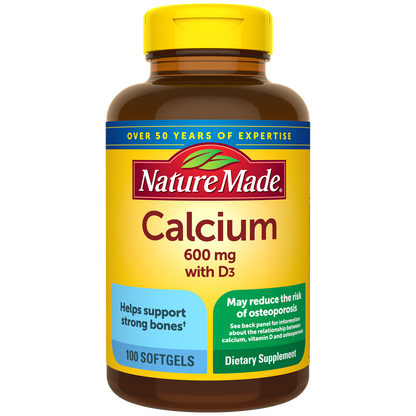 Nature Made-Calcium 600 mg with Vitamin D3 Tablets
