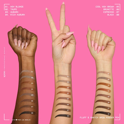 NYX Professional-Fluff & Snatch! Brow Powder Pen