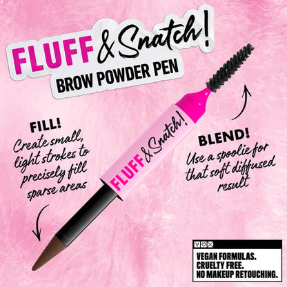 NYX Professional-Fluff & Snatch! Brow Powder Pen
