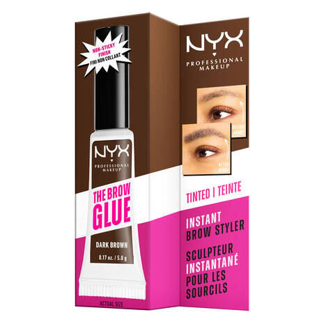 NYX Professional Makeup – The Brow Glue | Shade: Dark Brown