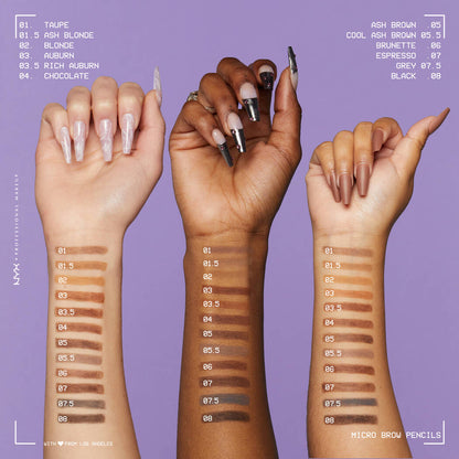 NYX PROFESSIONAL MAKEUP Micro Brow Pencil, Precise Eyebrow Pencil