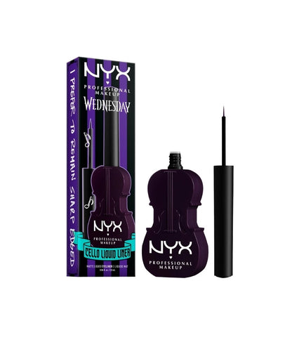 NYX-Wednesday Cello Vivid Matte Liquid Eyeliner-Limited Edition