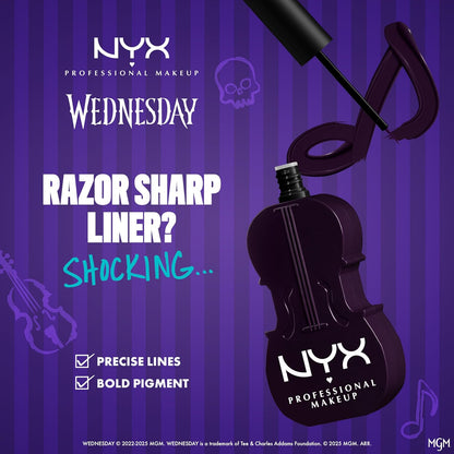 NYX-Wednesday Cello Vivid Matte Liquid Eyeliner-Limited Edition