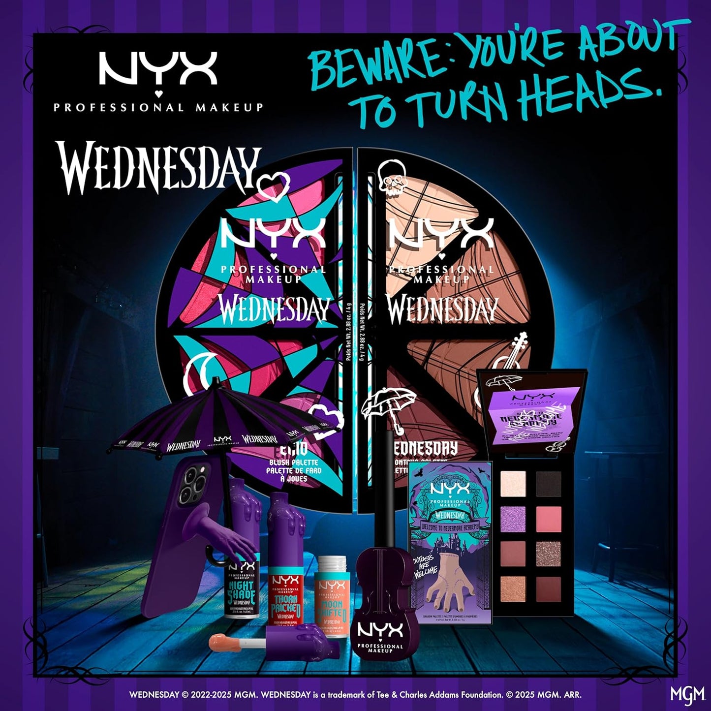 NYX-Wednesday Cello Vivid Matte Liquid Eyeliner-Limited Edition