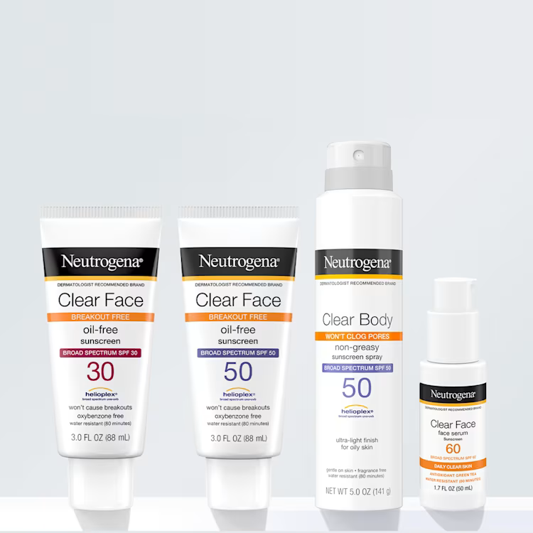 Neutrogena Clear Face Breakout Free Oil-Free Sunscreen SPF 30