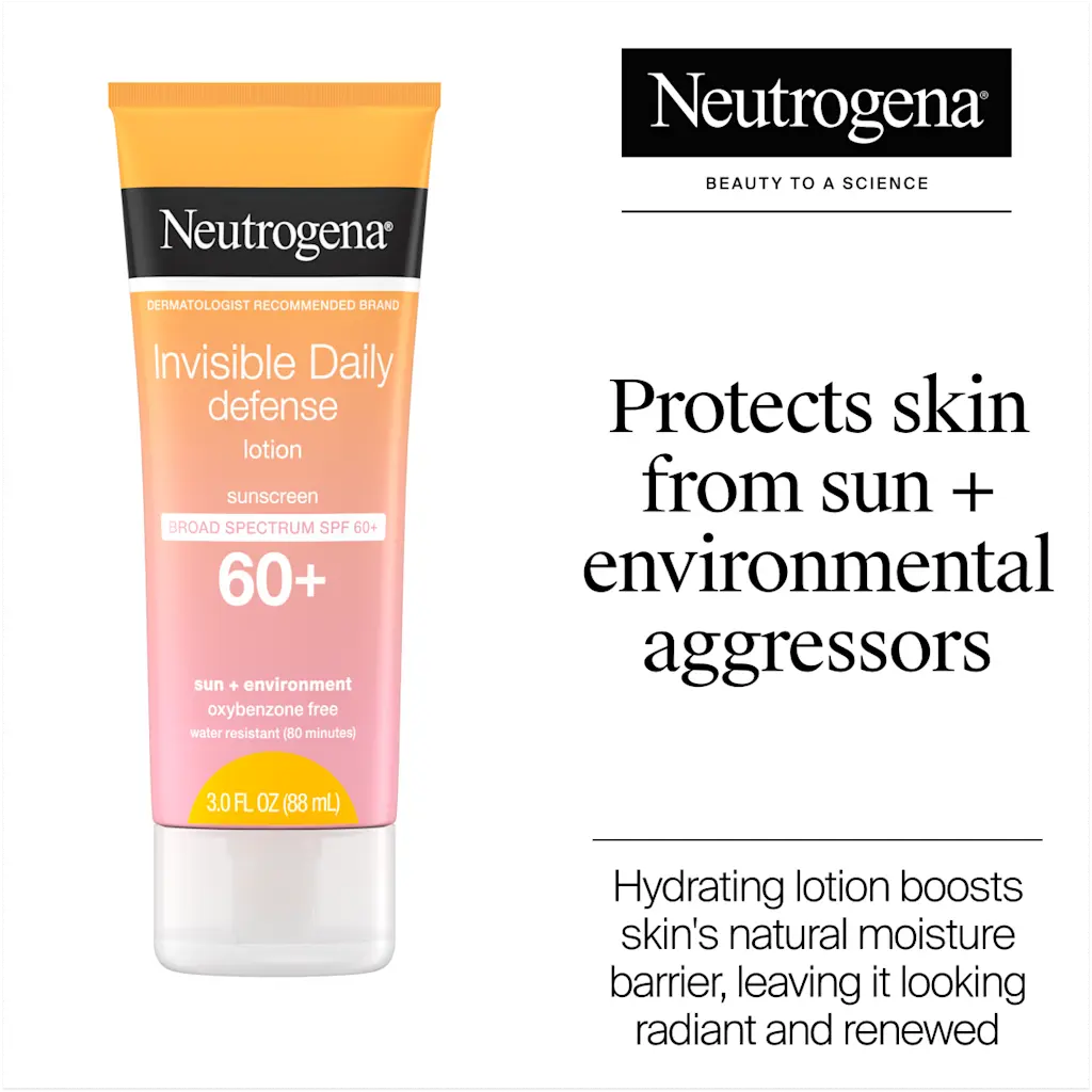 Neutrogena Invisible Daily Defense Sunscreen Lotion SPF 60+