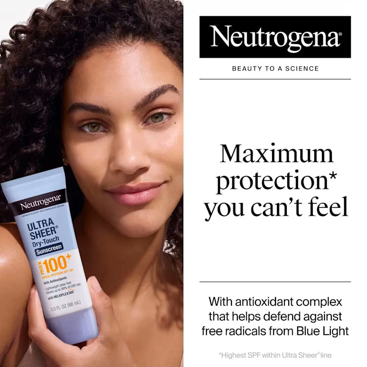 Neutrogena Ultra Sheer Dry-Touch Broad Spectrum Max SPF 100+ Body Sunscreen