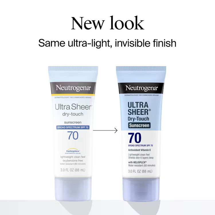 Neutrogena Ultra Sheer Dry-Touch Sunscreen Broad Spectrum SPF 70