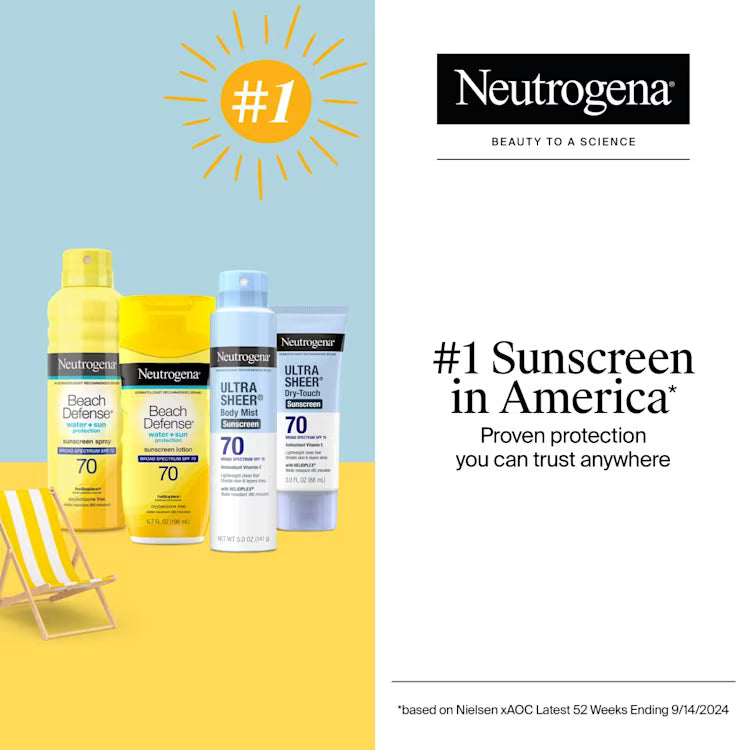 Neutrogena Ultra Sheer Dry-Touch Sunscreen Broad Spectrum SPF 70