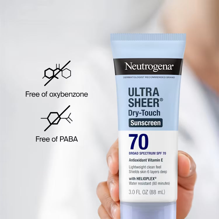 Neutrogena Ultra Sheer Dry-Touch Sunscreen Broad Spectrum SPF 70
