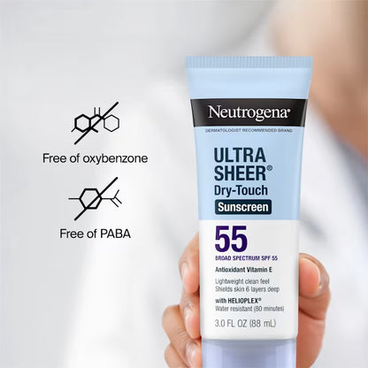 Neutrogena Ultra Sheer Dry-Touch Sunscreen Broad Spectrum SPF 55