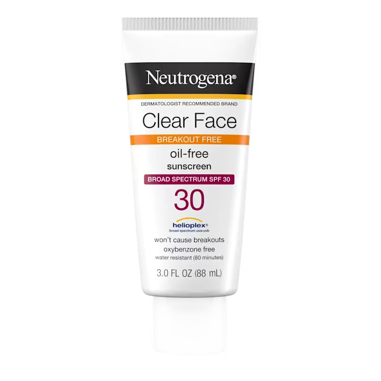 Neutrogena Clear Face Breakout Free Oil-Free Sunscreen SPF 30