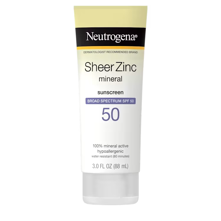 Neutrogena Sheer Zinc Mineral Sunscreen Broad Spectrum SPF 50