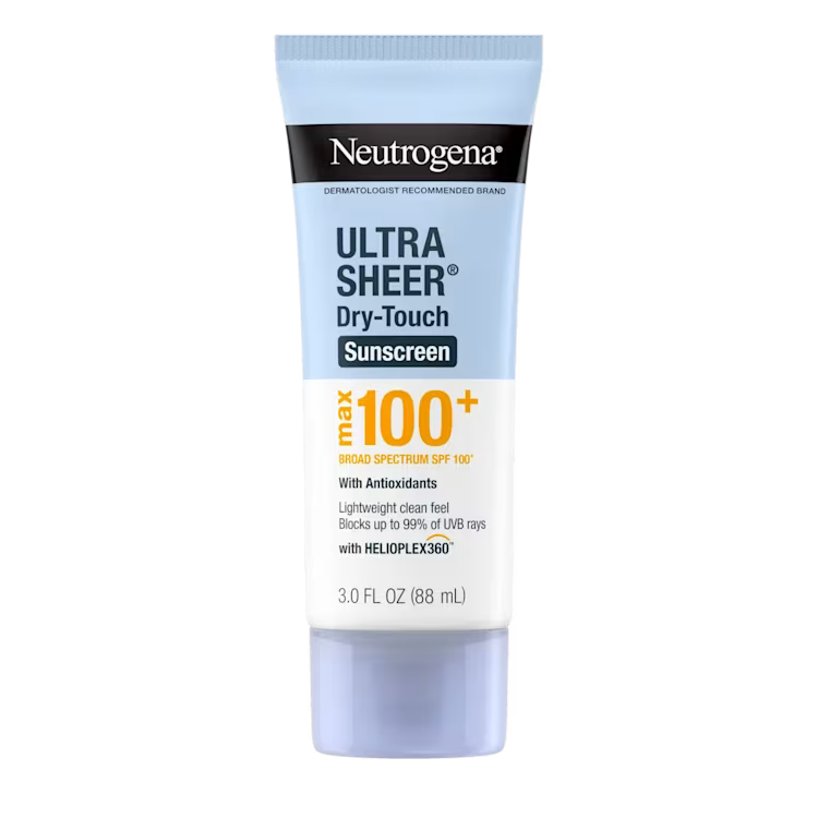 Neutrogena Ultra Sheer Dry-Touch Broad Spectrum Max SPF 100+ Body Sunscreen