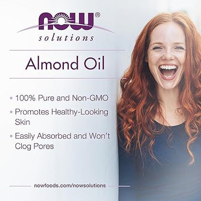 NOW Foods Solutions, Sweet Almond Oil, 100% Pure Nourishing & Revitalizing