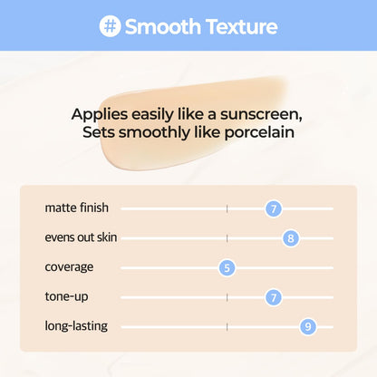 Numbuzin - No. 3 Porcelain Base-Skip Tone Up Beige-SPF50+ PA++++ 1.69 fl. oz.