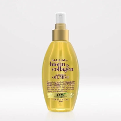 OGX-Thick and Full Biotin and Collagen Weightless Oil Mist Volumizing Hair Oil Spray