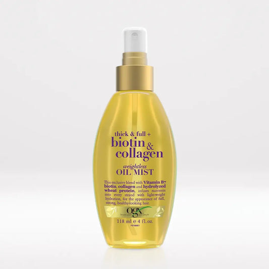 OGX Beauty Thick and Full Biotin & Collagen Weightless Oil Mist Volumizing Hair Oil Spray