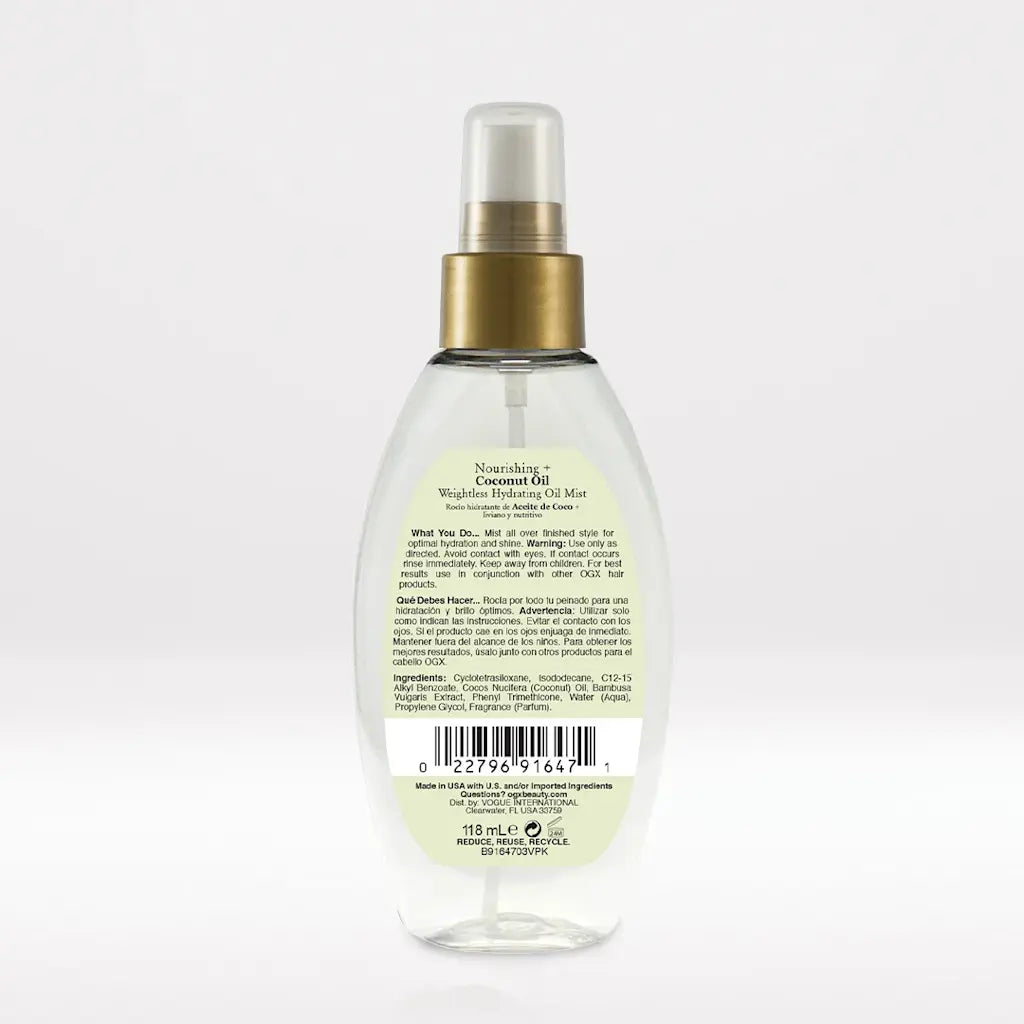 OGX-Nourishing Coconut Oil Weightless Hydrating Oil Lightweight Hair Oil for Dry Hair