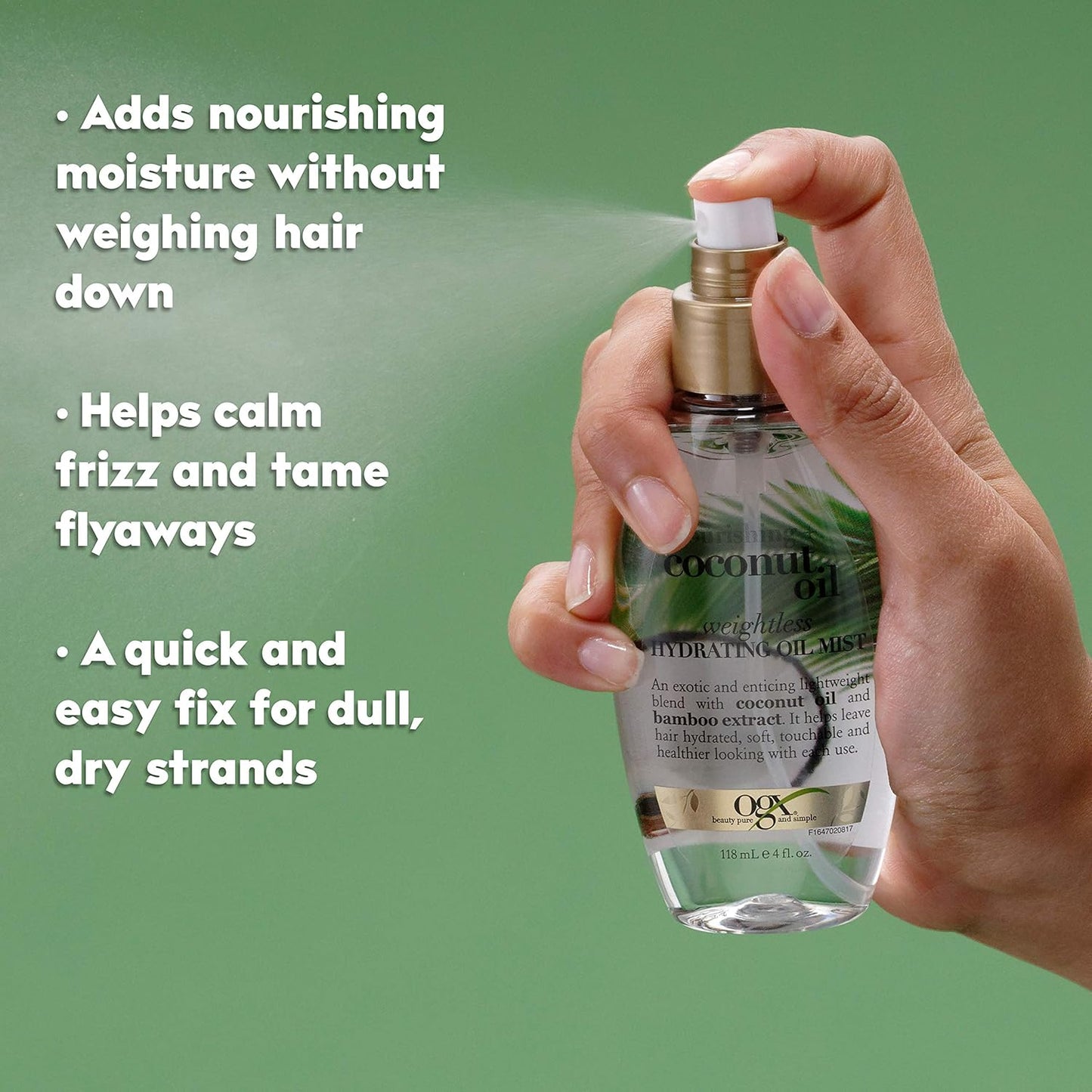 OGX-Nourishing Coconut Oil Weightless Hydrating Oil Lightweight Hair Oil for Dry Hair