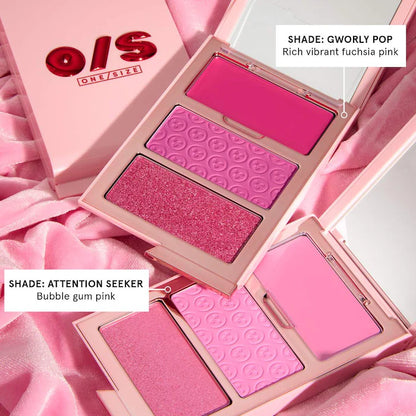 ONE/SIZE Cheek Clapper 3D Blush Trio Palette