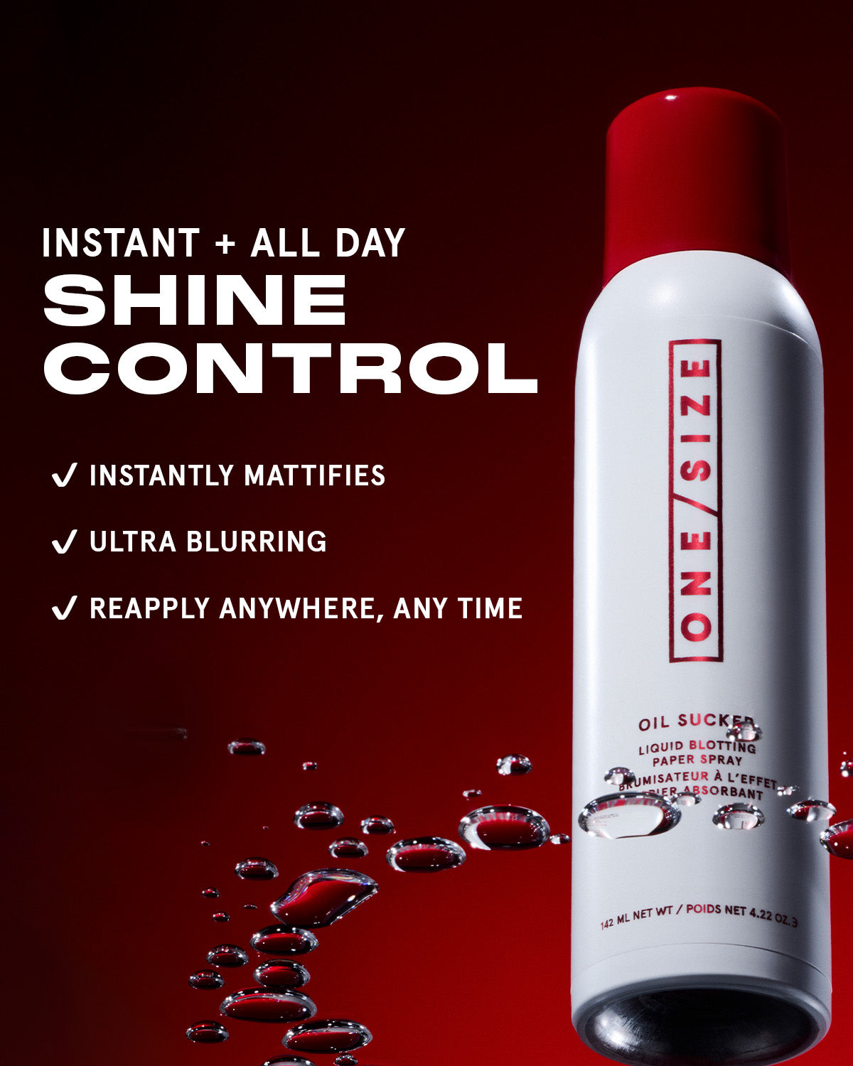 ONE/SIZE Oil Sucker Liquid Blotting Paper Spray