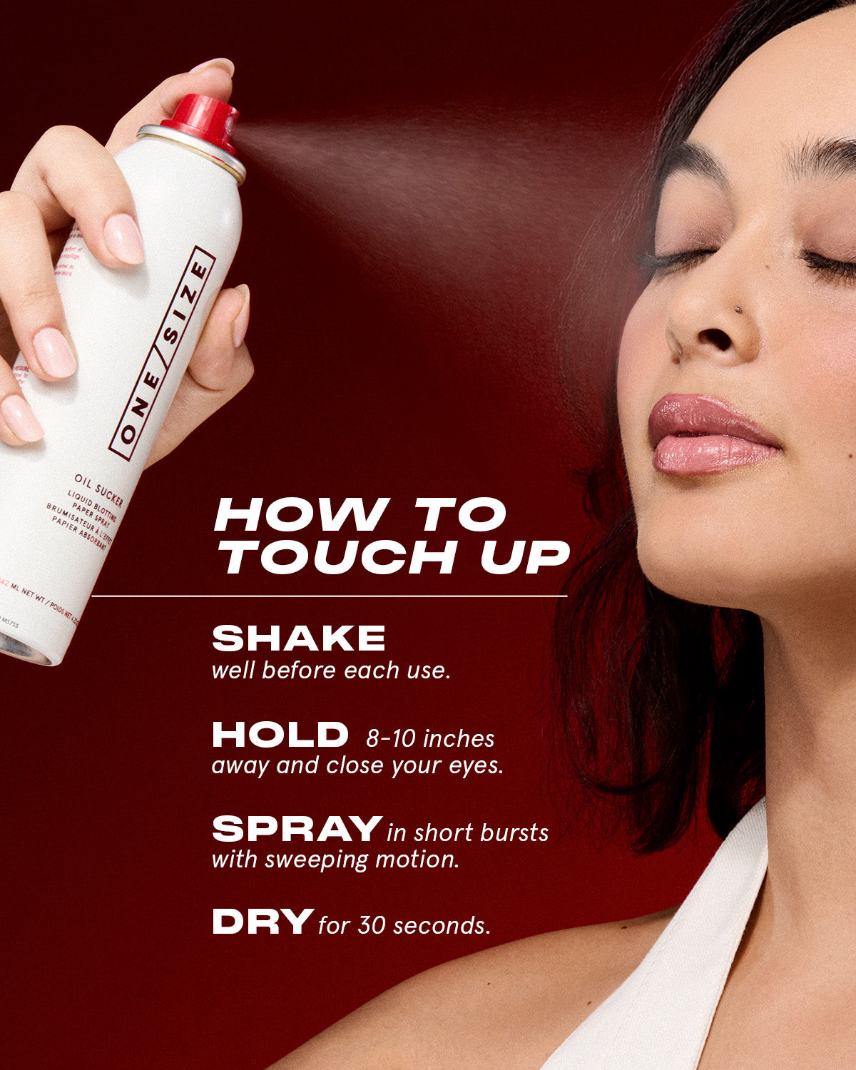 ONE/SIZE Oil Sucker Liquid Blotting Paper Spray