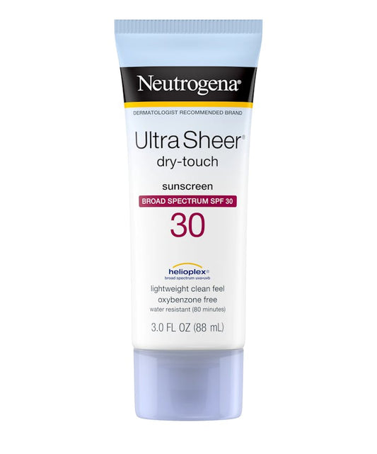 Neutrogena Ultra Sheer Dry-Touch Sunscreen Lotion Broad Spectrum SPF 30 Old Version