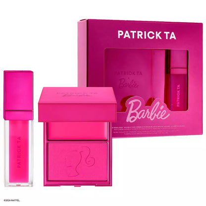PATRICK TA Barbie Blush Duo and Lip Plumper Set