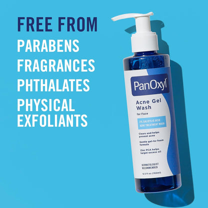 PanOxyl Acne Gel Wash for Face – 2% Salicylic Acid