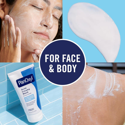 PanOxyl Antimicrobial 4% Benzoyl Peroxide Acne Creamy Wash