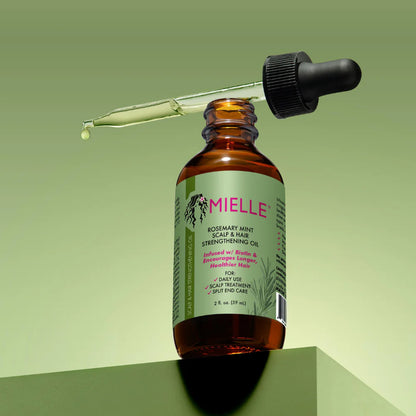 MIELLE  Rosemary Mint Scalp & Hair Strengthening Oil