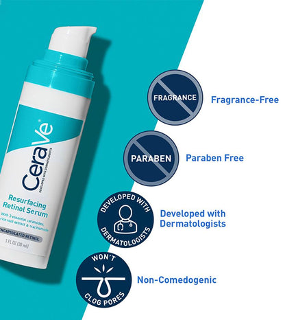 CeraVe Resurfacing Retinol Serum | Post-Acne Marks Treatment