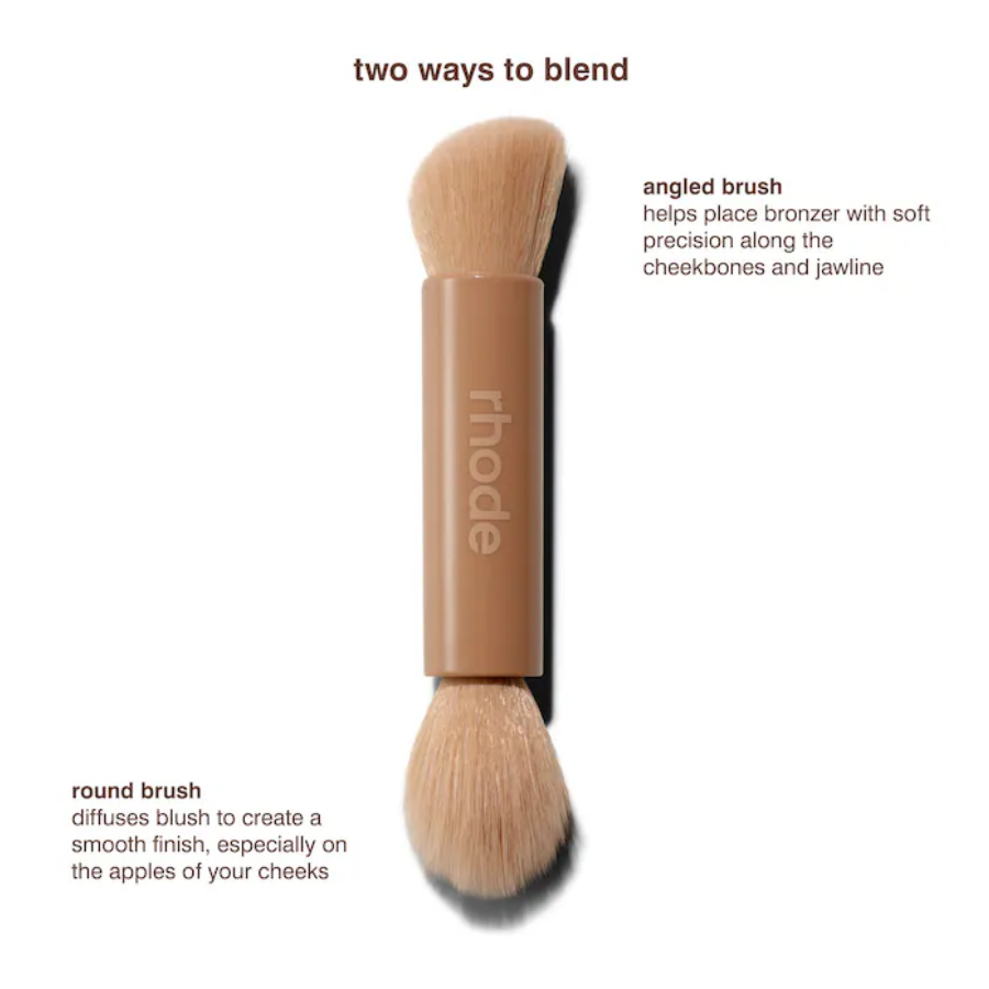 Rhode Pocket Double-Ended Makeup Brush