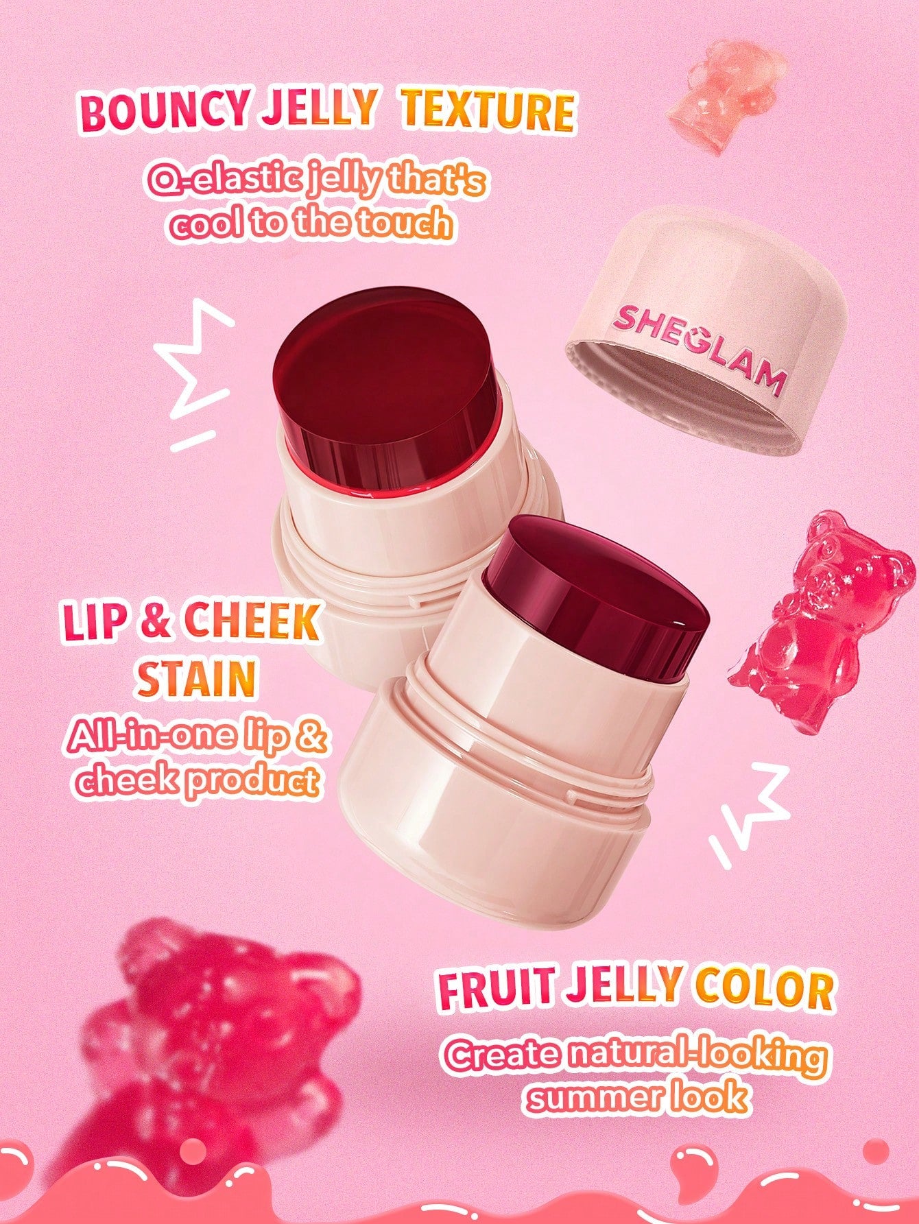 Sheglam Jelly-Licious Hydrating Lip & Blush Tint